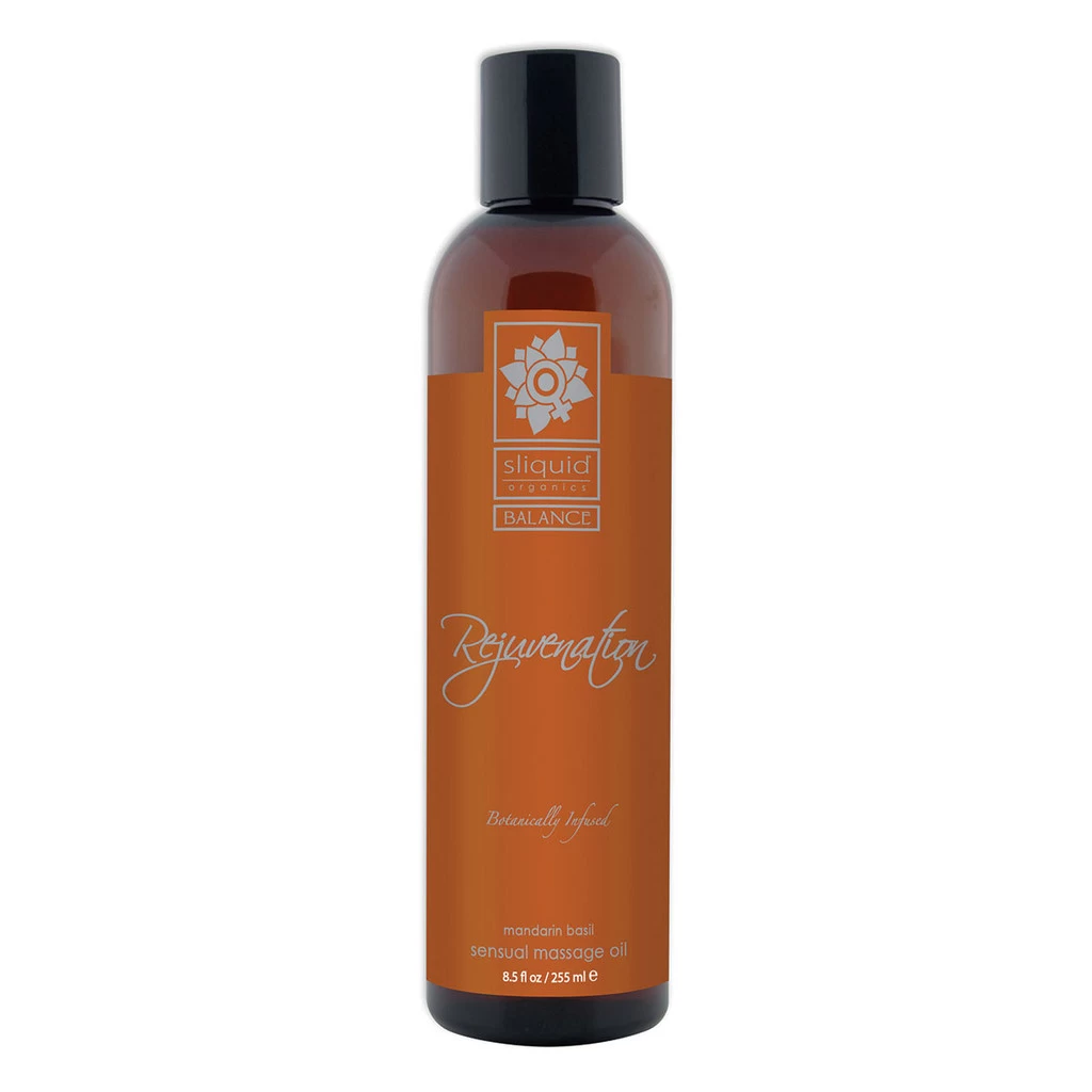 Sliquid Organics Sensual Massage Oil Rejuvenation - 8.5oz - Image 2