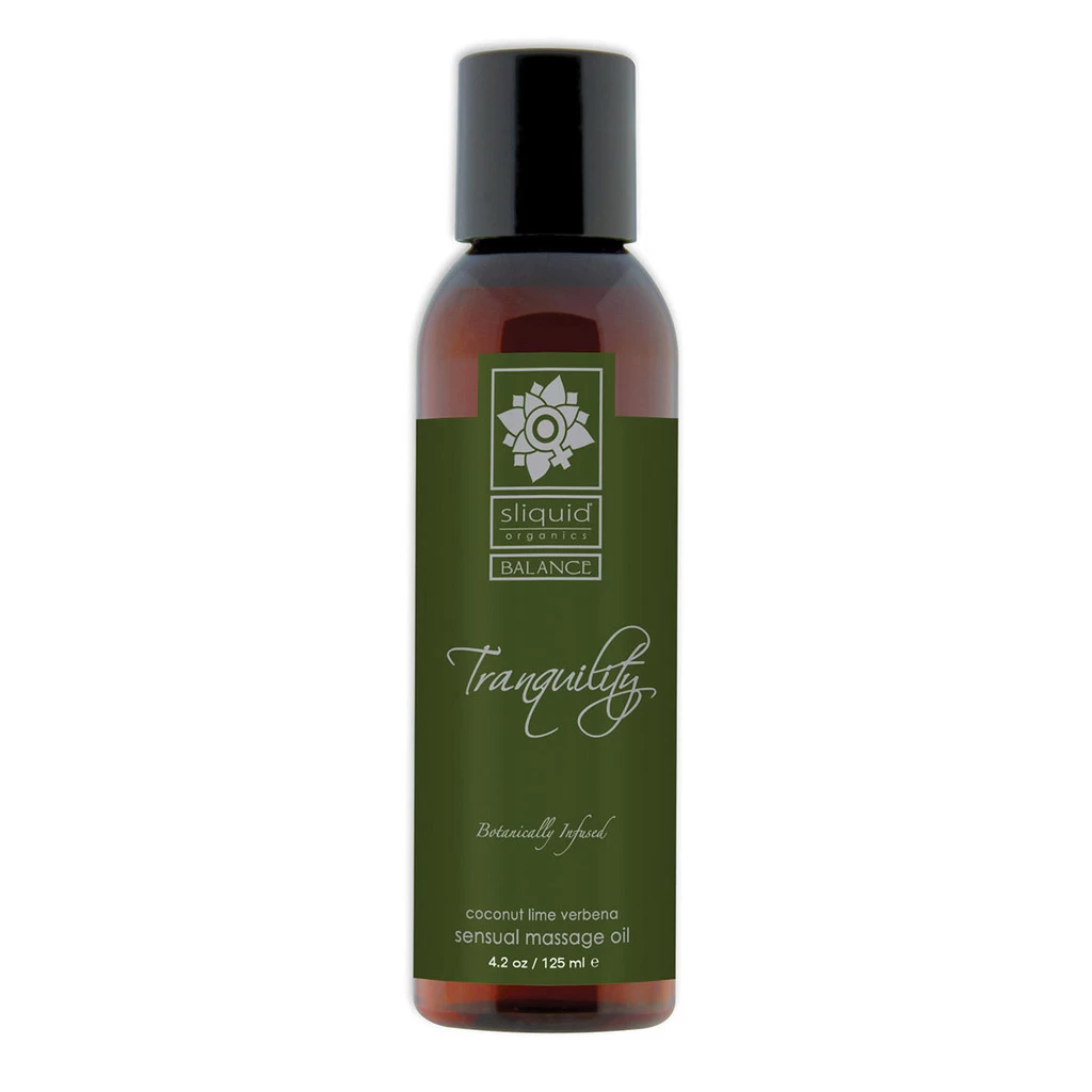 Sliquid Organics Sensual Massage Oil Tranquility - 4.2oz