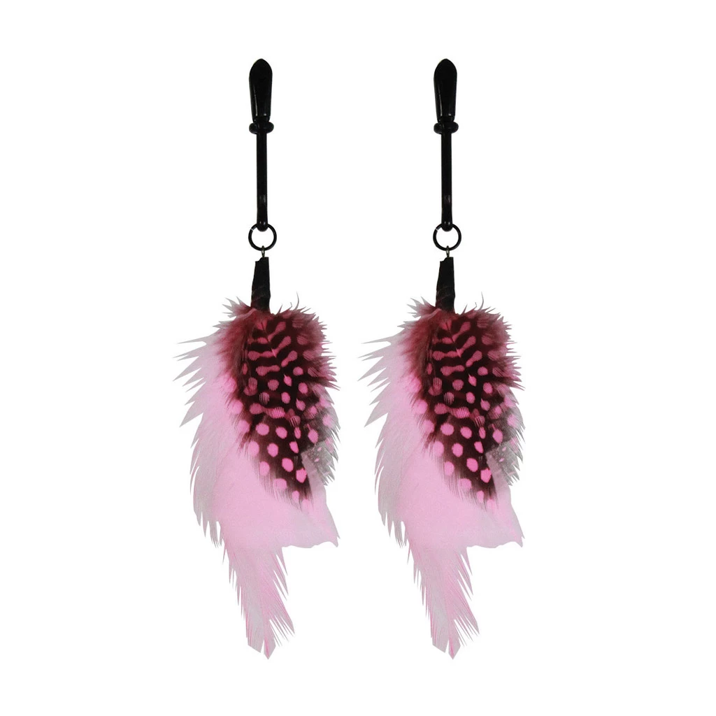 Sex Kitten Feather Nipple Clamps