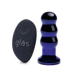 GLASRechargeable Ribbed Butt Plug