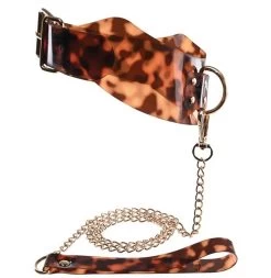 Sportsheets Sincerely Amber Collar With Leash