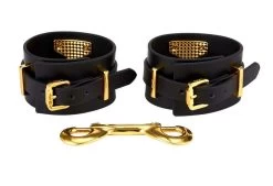 Zalo Luxury Italian Leather Ankle Cuffs