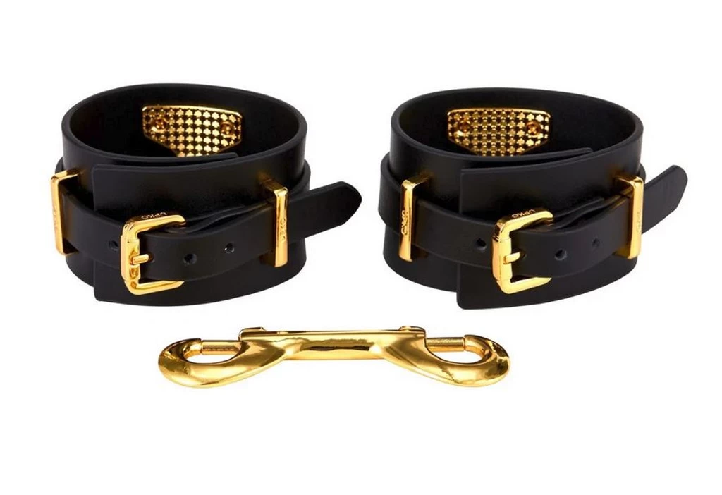 Zalo Luxury Italian Leather Ankle Cuffs