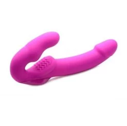 XR Brands Strap U Evoke Super Charged Vibrating Strapless Silicone Dildo