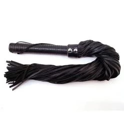 Rouge Flogger, Leather W/Leather Handle