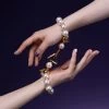 "Moist Eyes" Pearl Bracelet Handcuffs