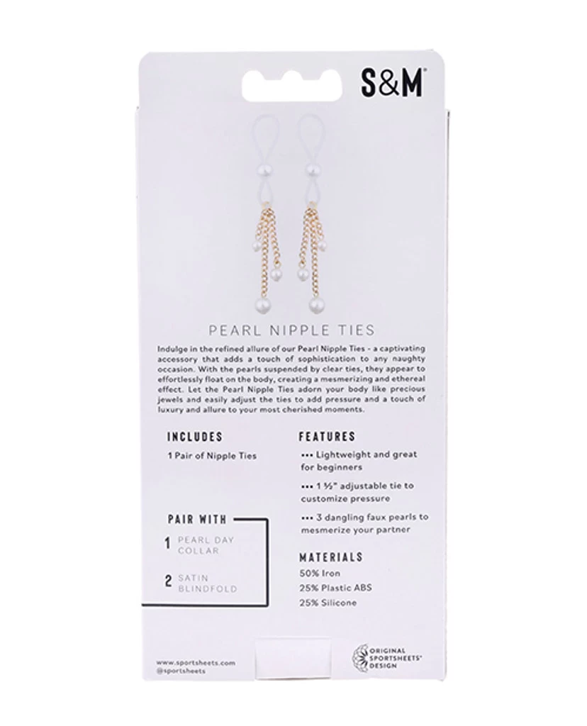 Sex & Mischief Pearl Nipple Ties - Image 4