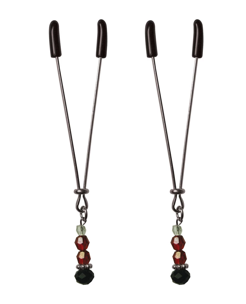 Sex And Mischief Sexperiments Ruby Black Nipple Clamps