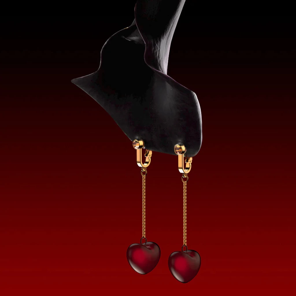 Water Chiming Bells Non-Pierced Clitoral Jewelry - Image 2