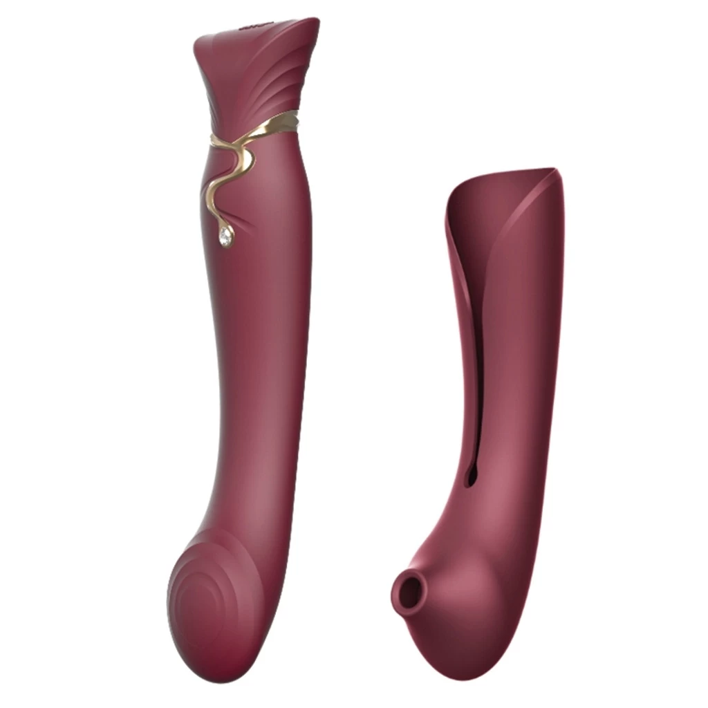 Queen Set G-spot PulseWave Vibrator With Suction Sleeve Jewel - Image 5