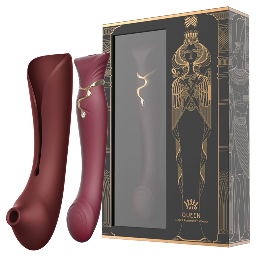 Queen Set G-spot PulseWave Vibrator With Suction Sleeve Jewel - Image 6