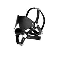 XR Brands Blindfold Harness And Ball Gag