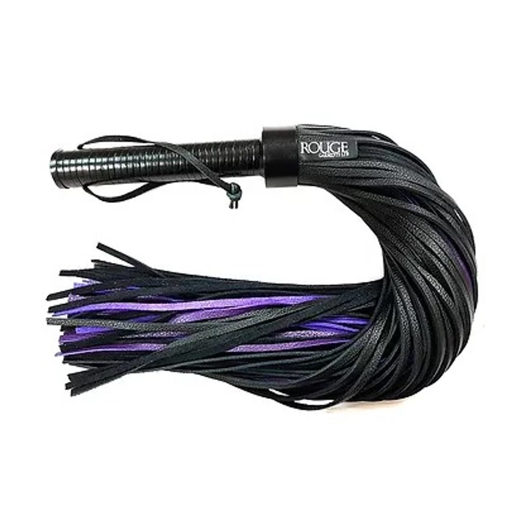 Rouge Flogger, Leather W/Leather Handle - Image 4